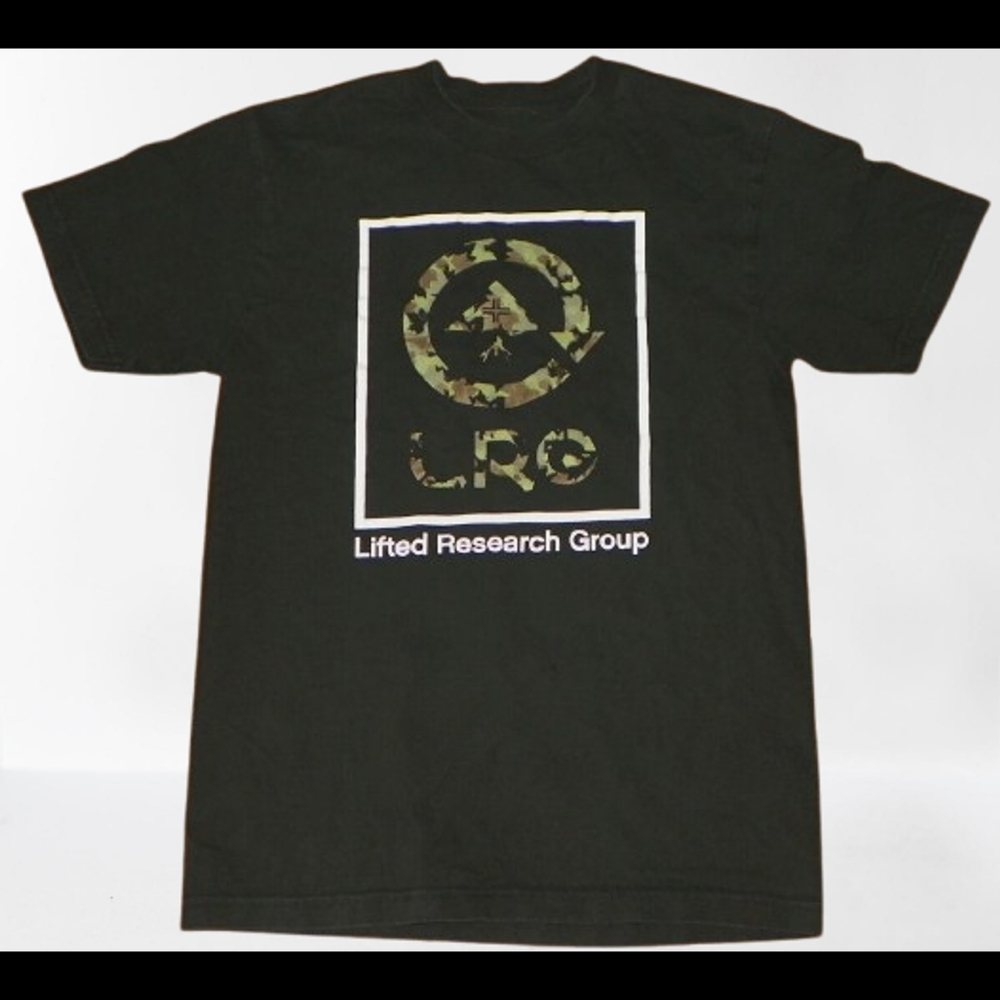 LRG Men's Black Camo Logo T-Shirt